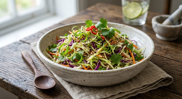 Lime and ginger slaw