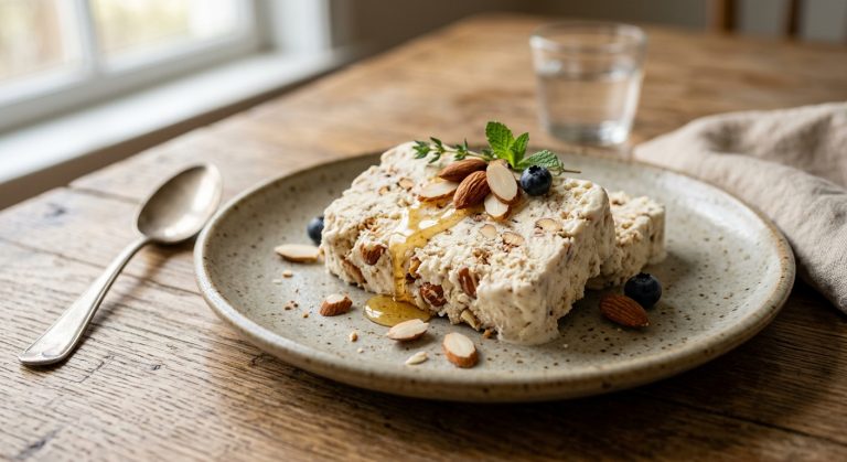 Almond semifreddo