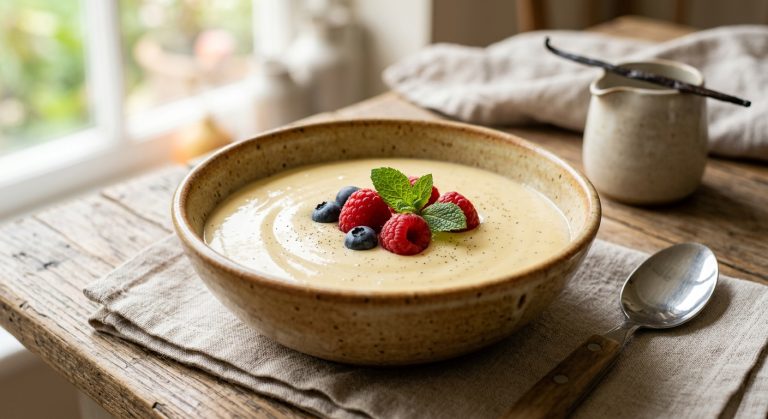 Easy creamy vanilla custard