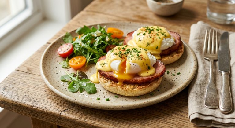 Eggs Benedict English muffins