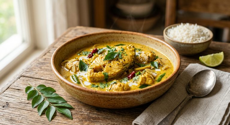 Meen molee (Fish curry cooked in coconut)