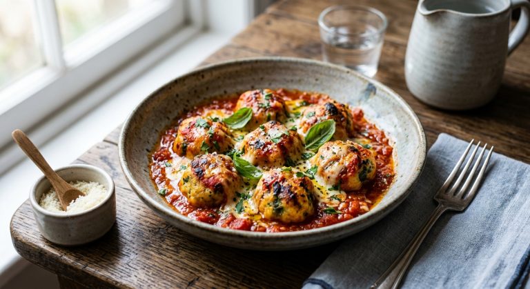 Baked tomato gnudi