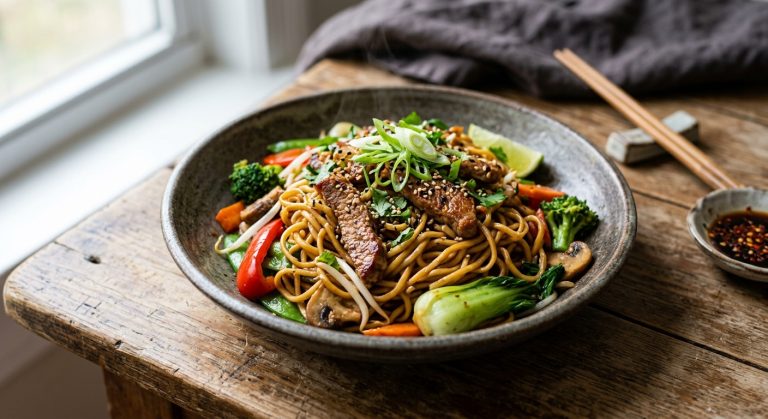 Pork chow mein
