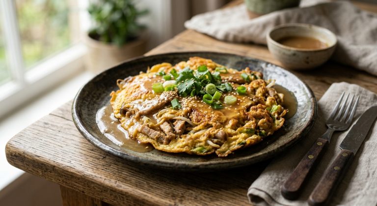 Pork egg fu yung