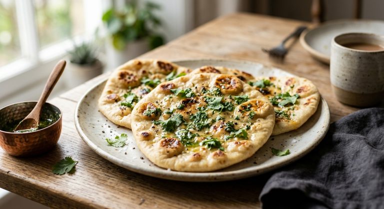 Flatbreads with coriander butter