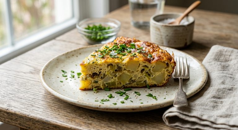 Potato and leek frittata
