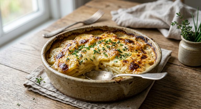 Potato dauphinoise with Vignotte cheese