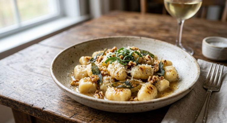Gnocchi with sage butter