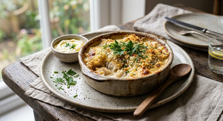 Cod gratin with aïoli