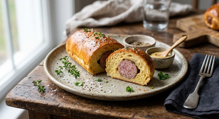 Brioche sausage roll (Saucisson brioche)