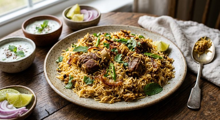 Goat biryani