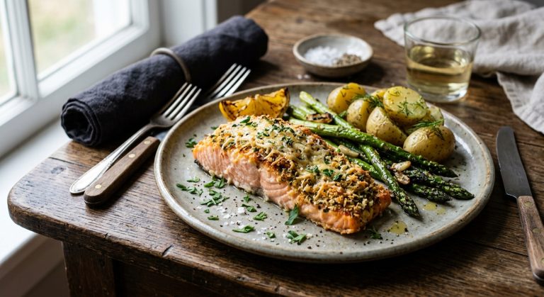 Parmesan crusted salmon