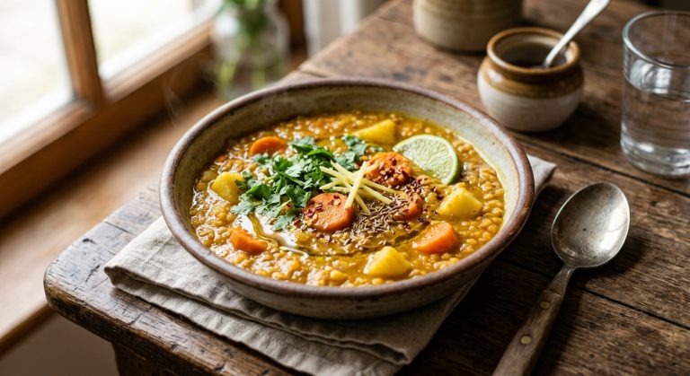 Carrot and potato dal