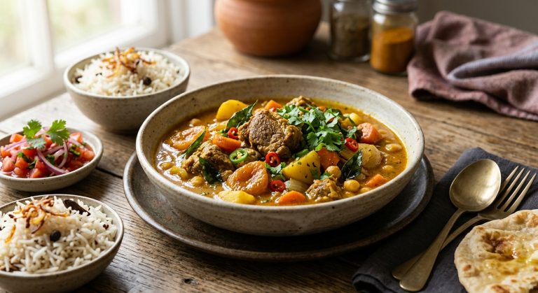 Lamb and apricot Cape Malay curry 