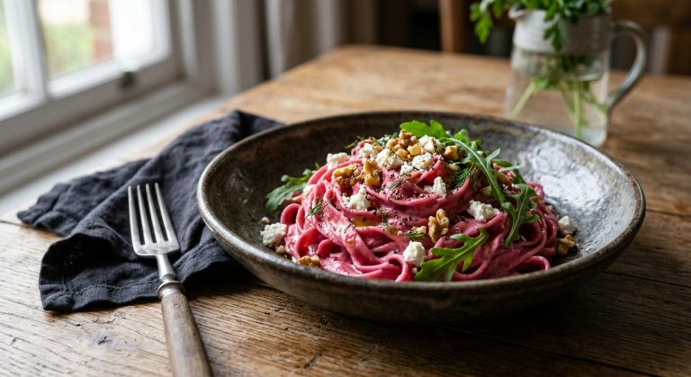 Pink pasta