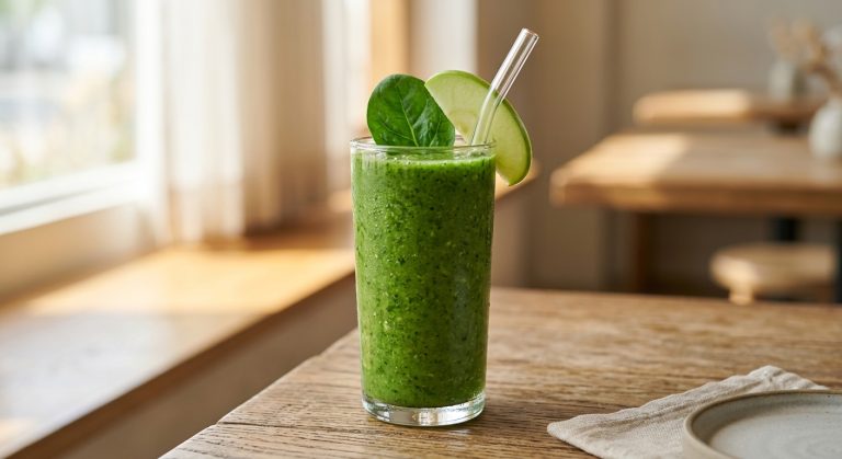Green spinach smoothie