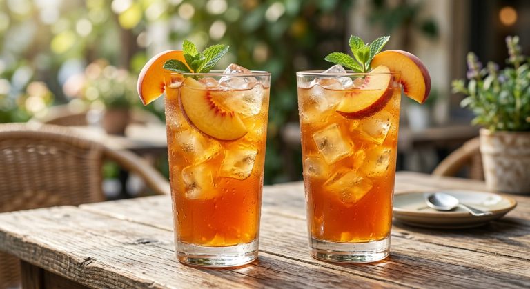 Peach iced tea