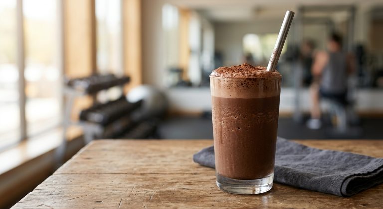 Chocolate protein shake