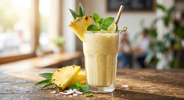 Pineapple coconut smoothie