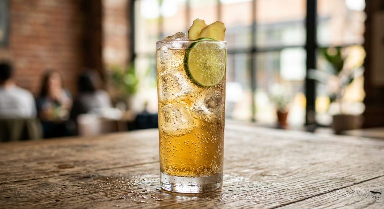 Homemade ginger ale