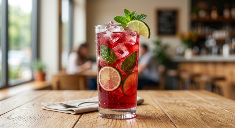 Iced hibiscus tea
