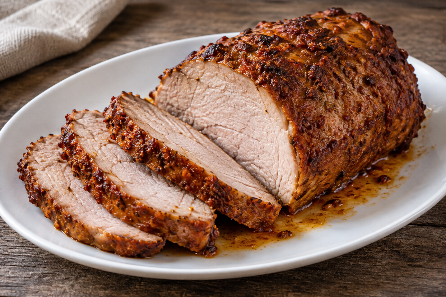 Roast Pork with Matsoni and Red Adjika