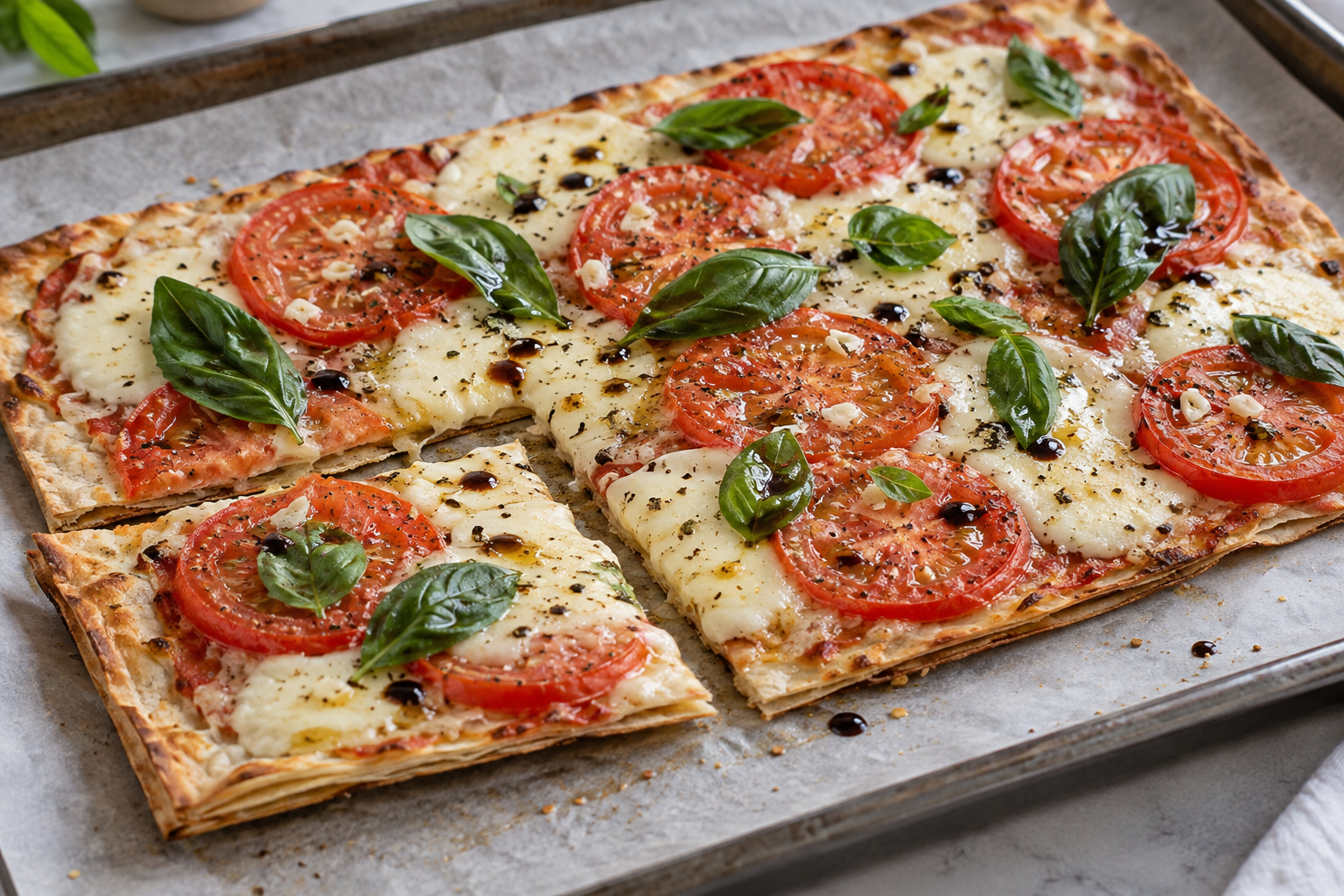 Quick Thin-Lavash Pizza