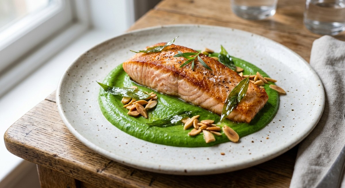 Tarragon Purée with Salmon