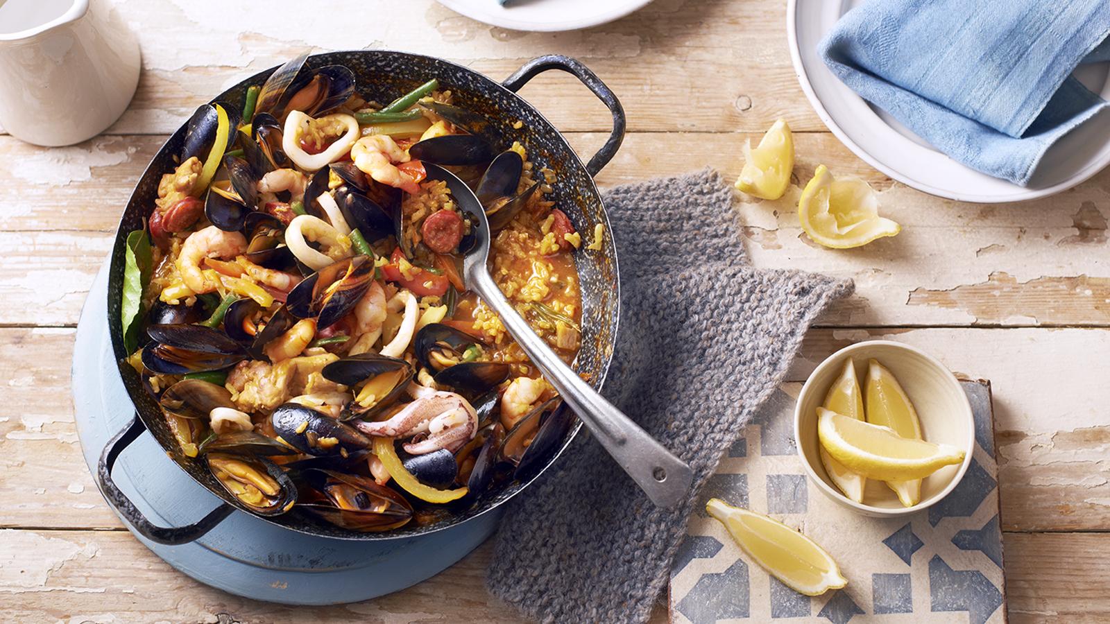 Beachside paella