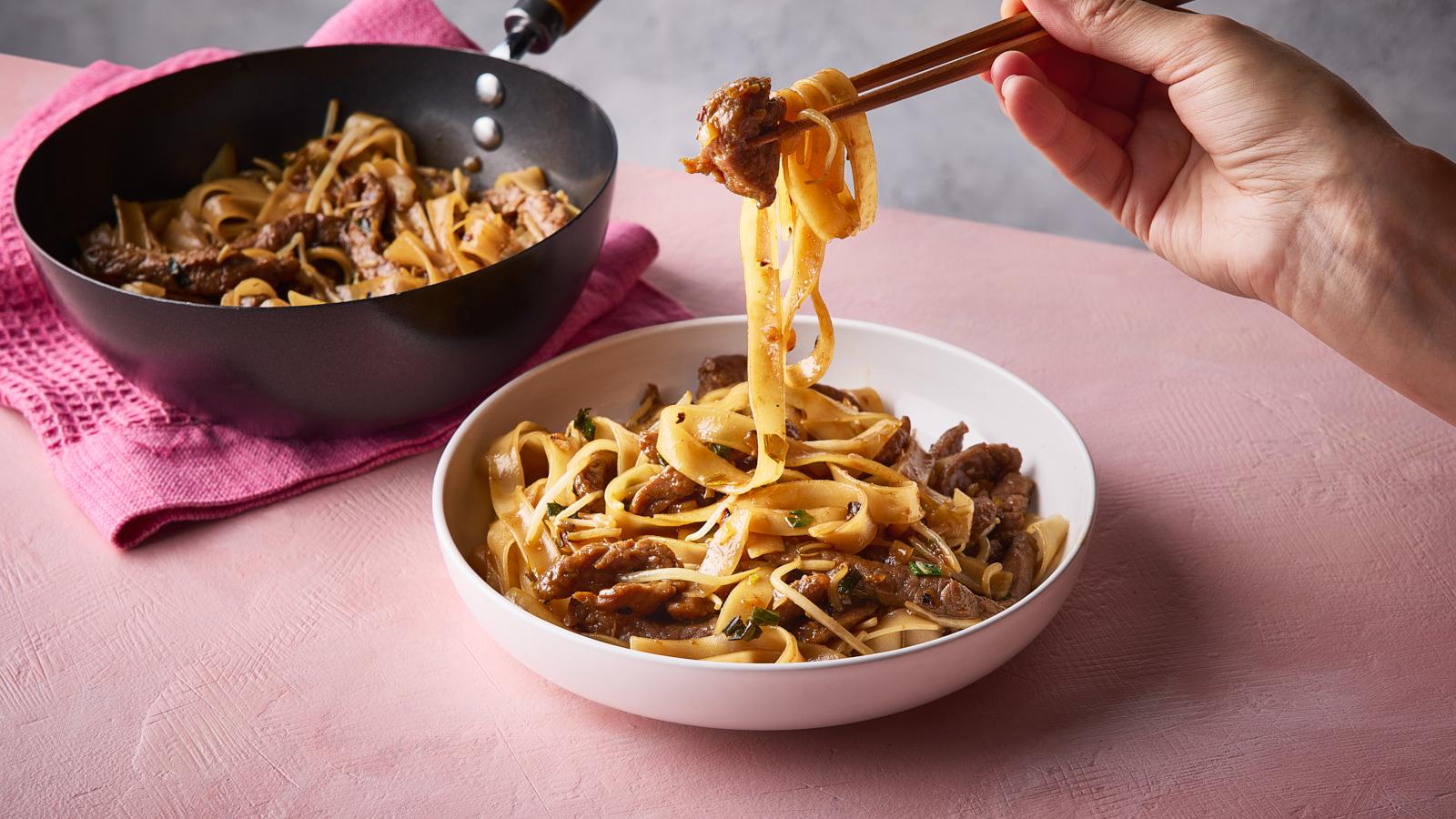 Beef chow fun