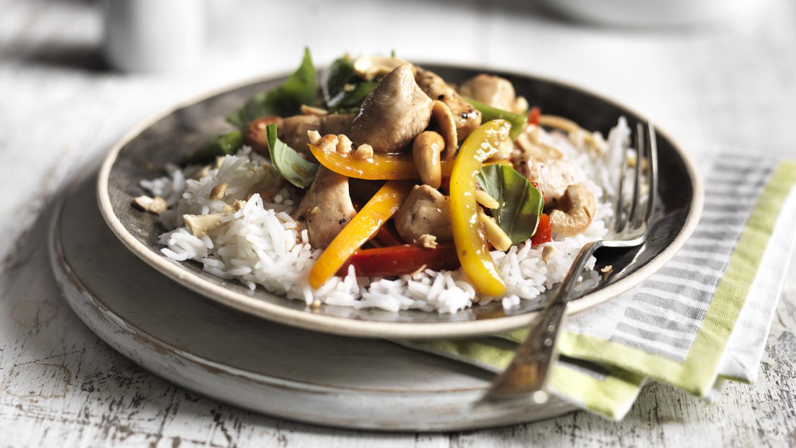 Chicken cashew stir-fry