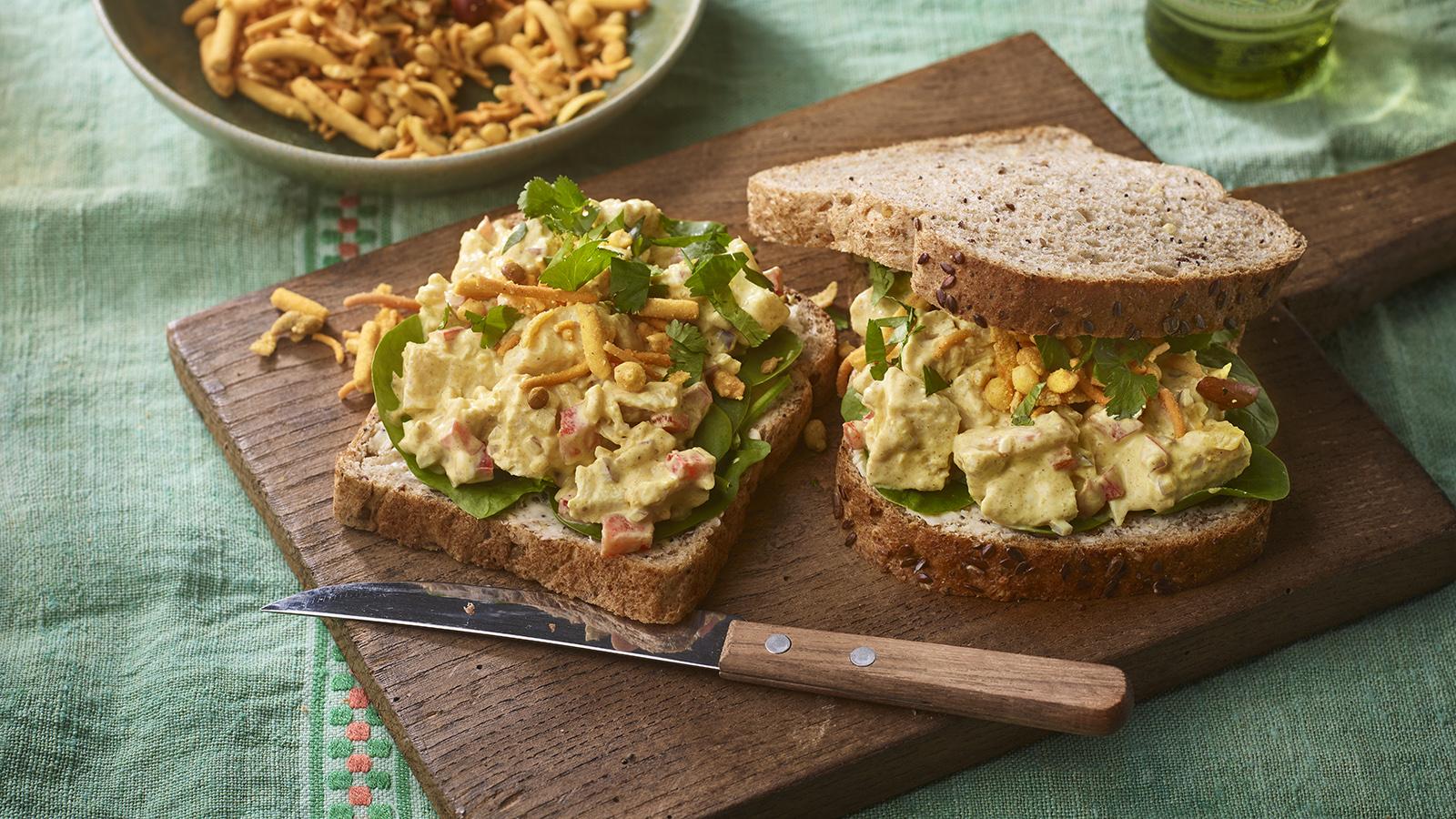 Chicken tikka-style sandwich filler 