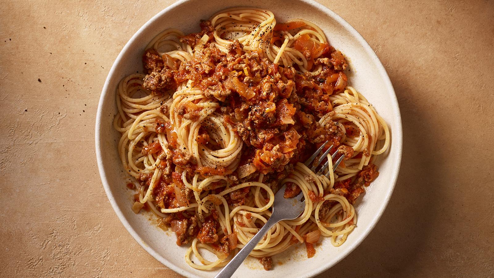Easy spaghetti bolognese