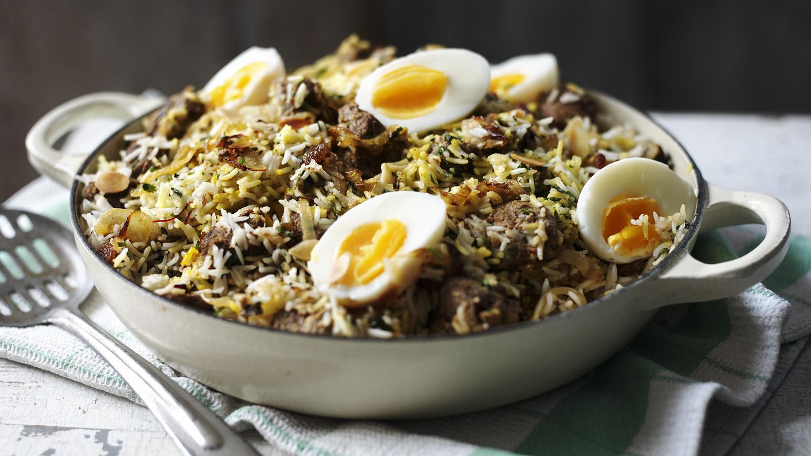 Extra special beef biryani