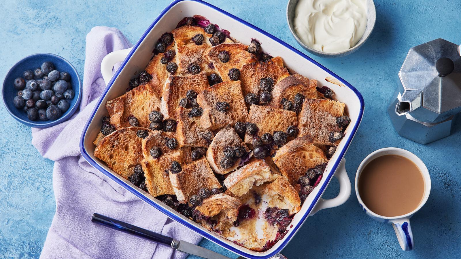 French toast traybake