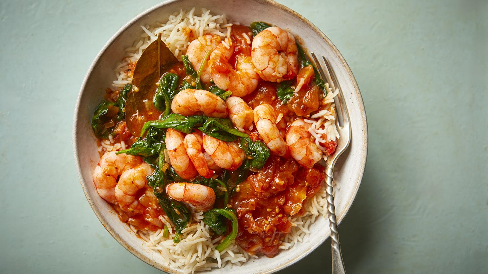 King prawn and fresh tomato curry