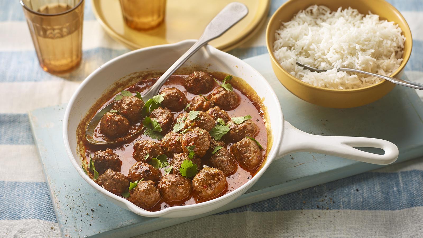 Lamb and harissa meatballs