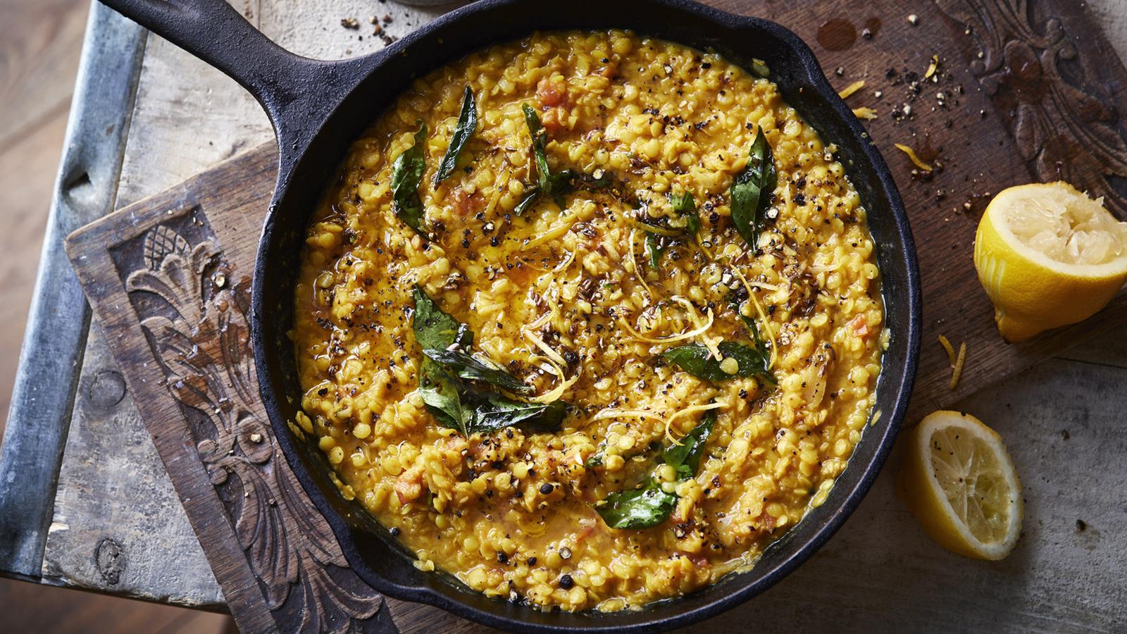 Lemon pepper tarka dal
