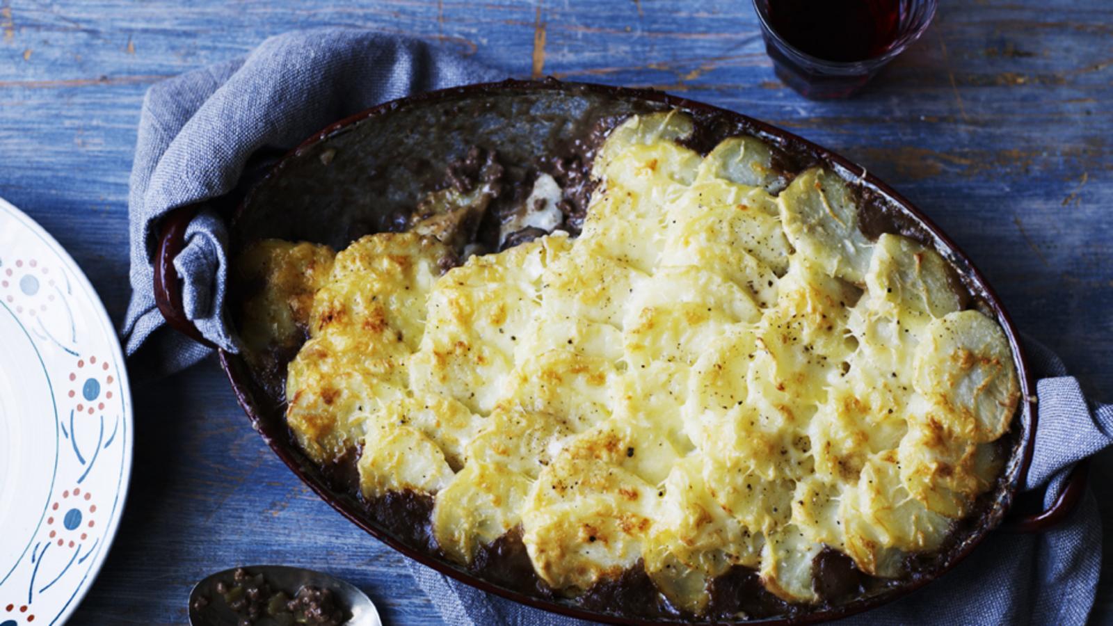 Mary Berry's cottage pie with dauphinoise potato