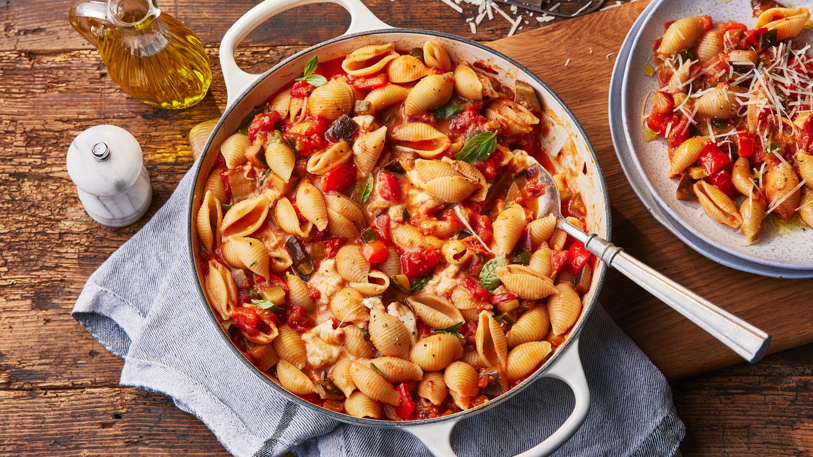 Mediterranean vegetable pasta