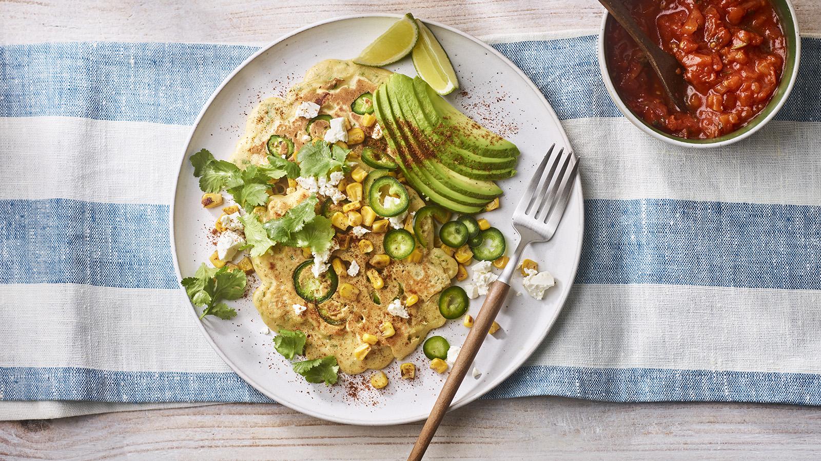 Mexican-style street corn pudla