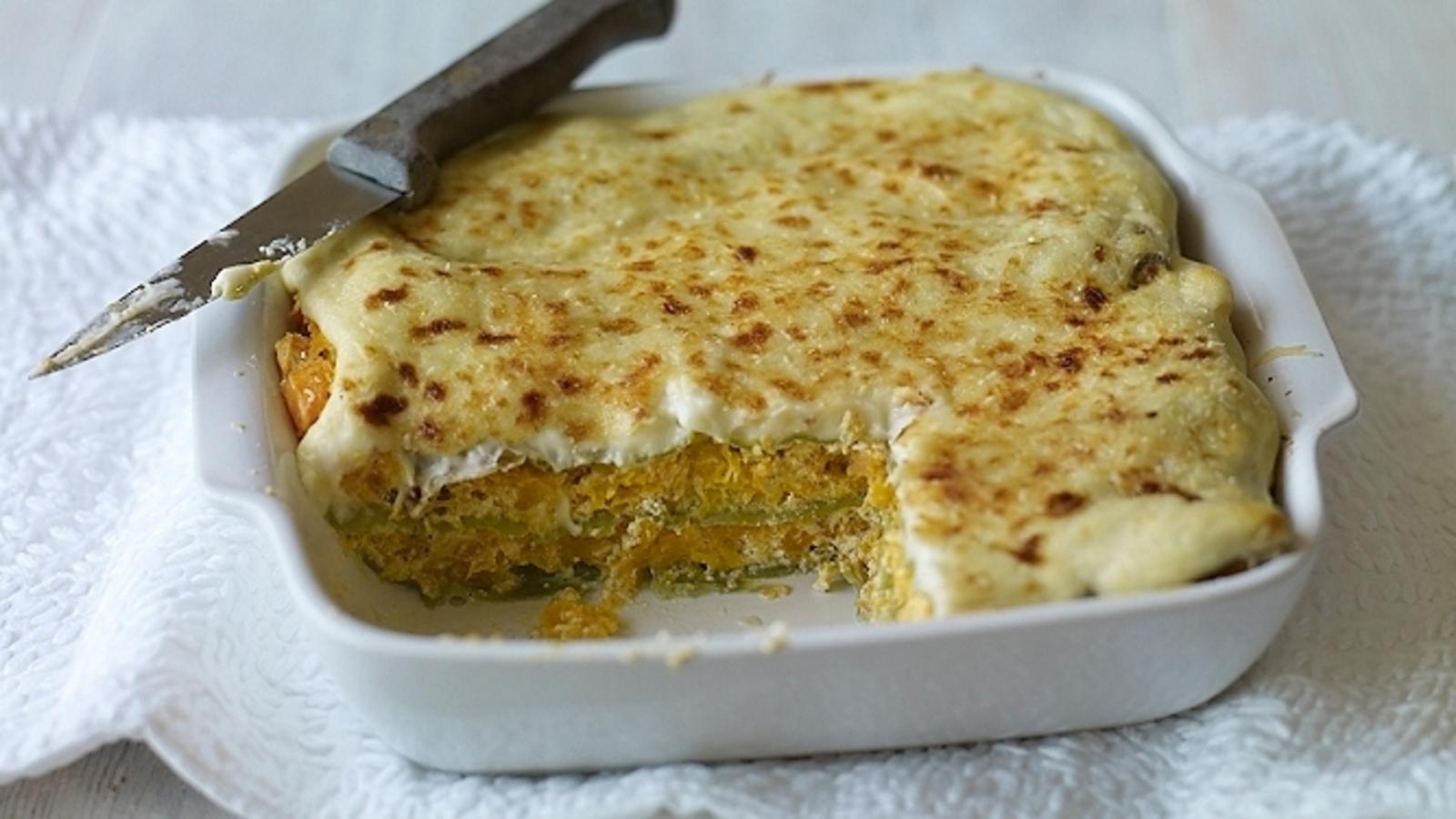Pumpkin lasagne