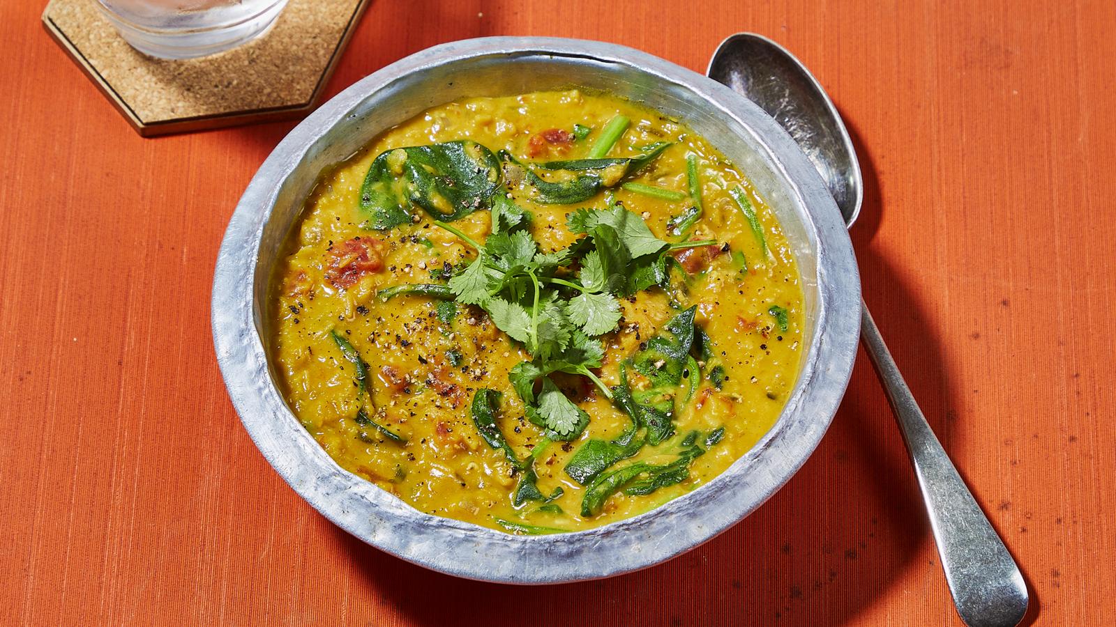 Red lentil dal 