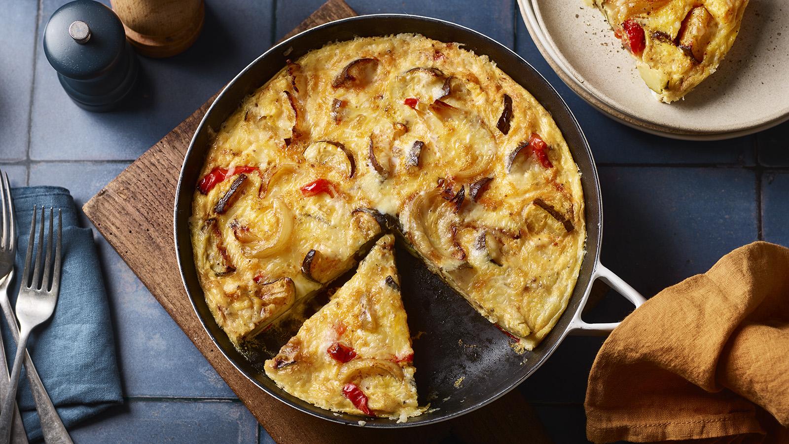 Roast vegetable frittata