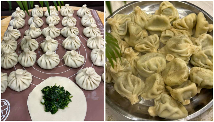 Spinach Khinkali with Tarragon