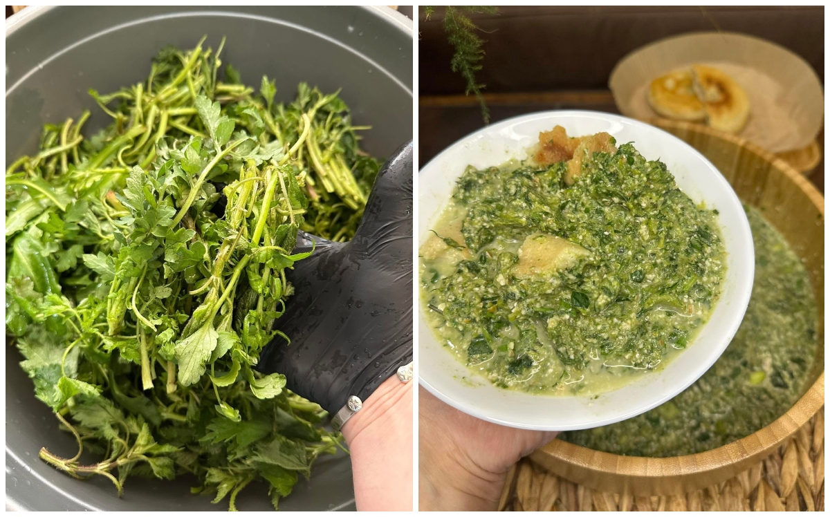 Mchadi with Pkhali, Grandmother's Recipe