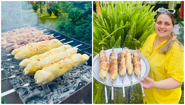 "Uh, Shokia Khachapuri on a Skewer" - Elga Tabatadze's Recipe