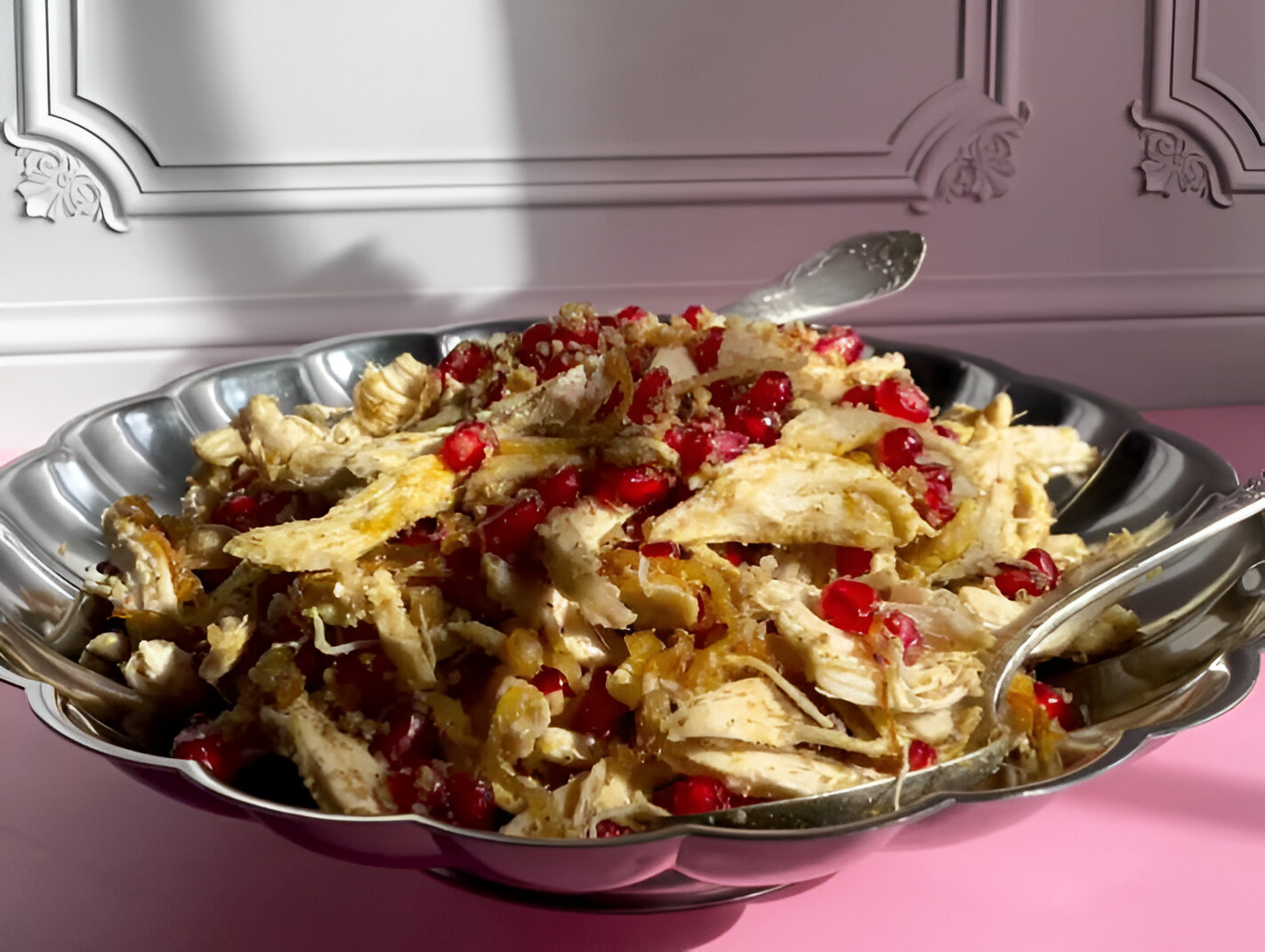 Chicken Salad with Pomegranate and Walnuts