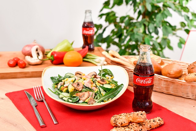 Salad with Cooked Ham and Eggs