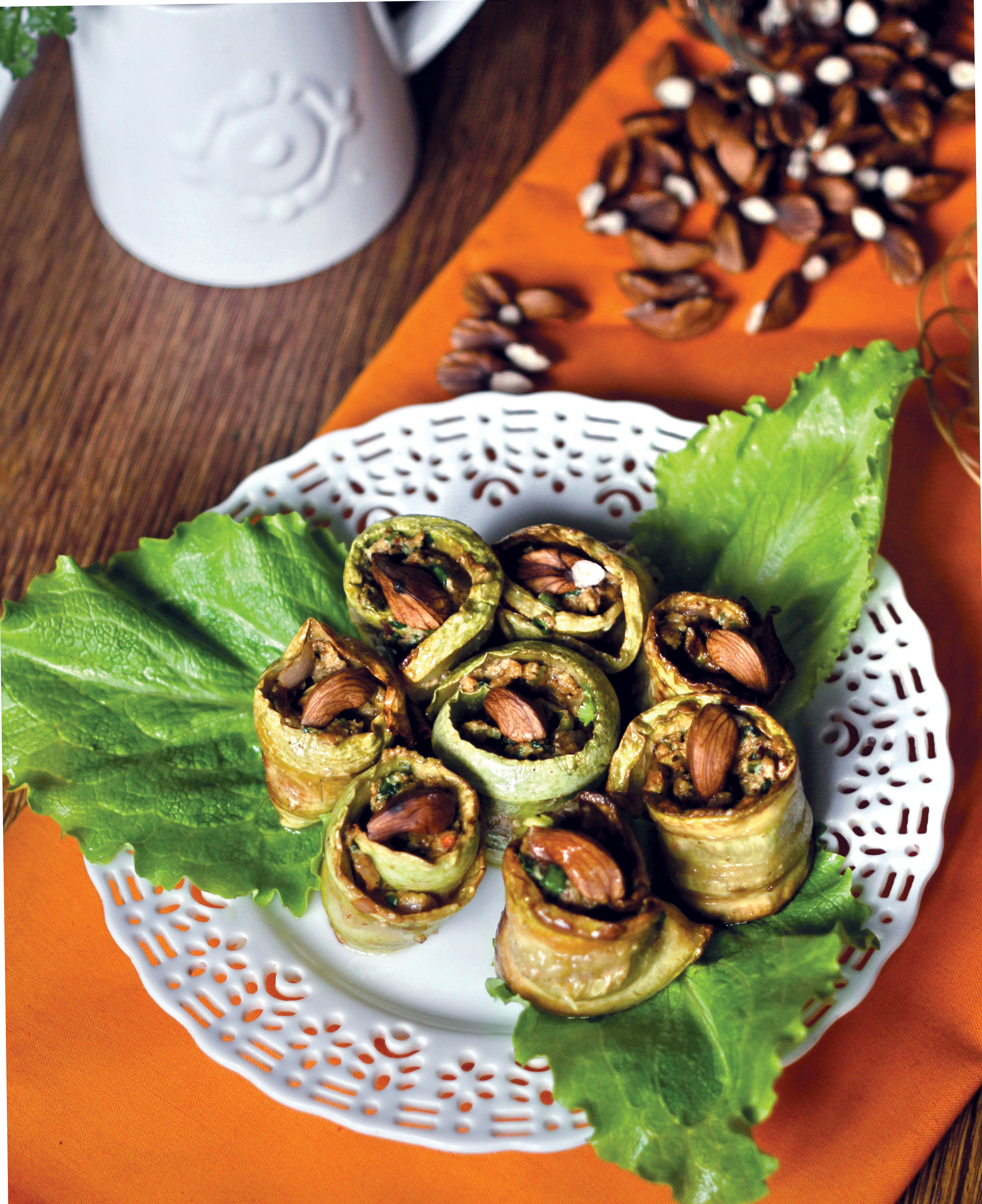 Zucchini with Walnut Sauce